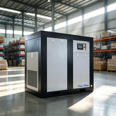 Περιστροφικός βιδωτός αεροσυμπιεστής 75 Hp